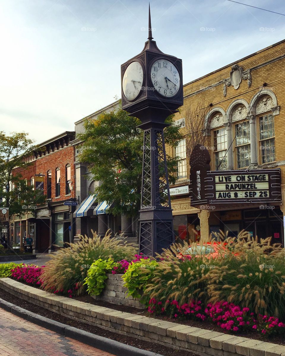Small town charm of Northville, Michigan