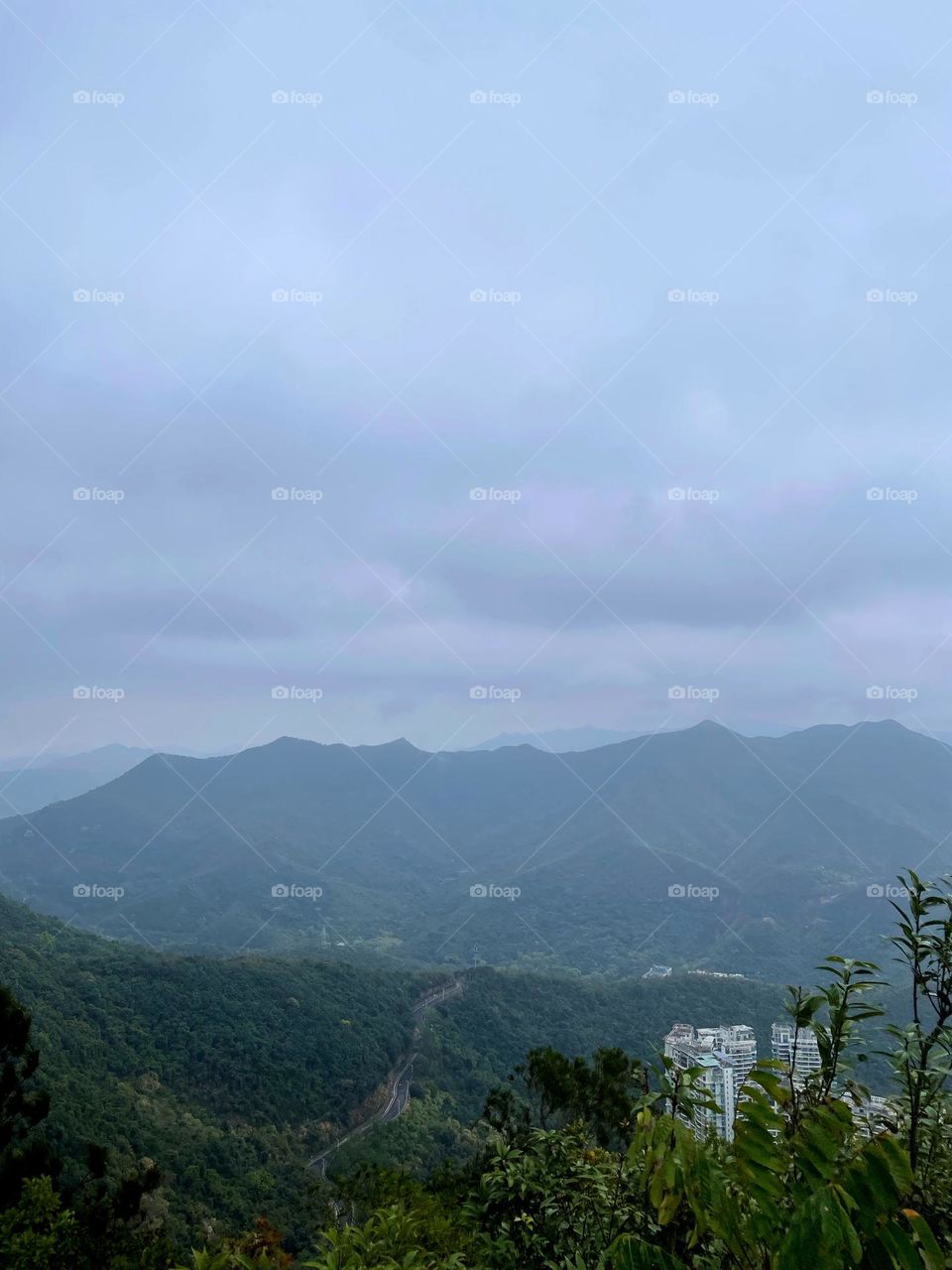 surrounded by clouds