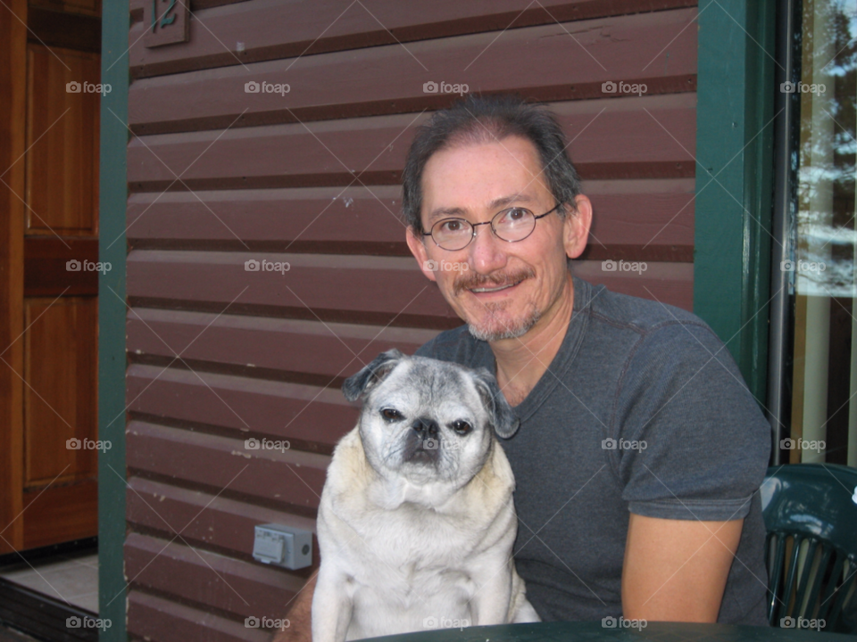 dog love man faces by melody