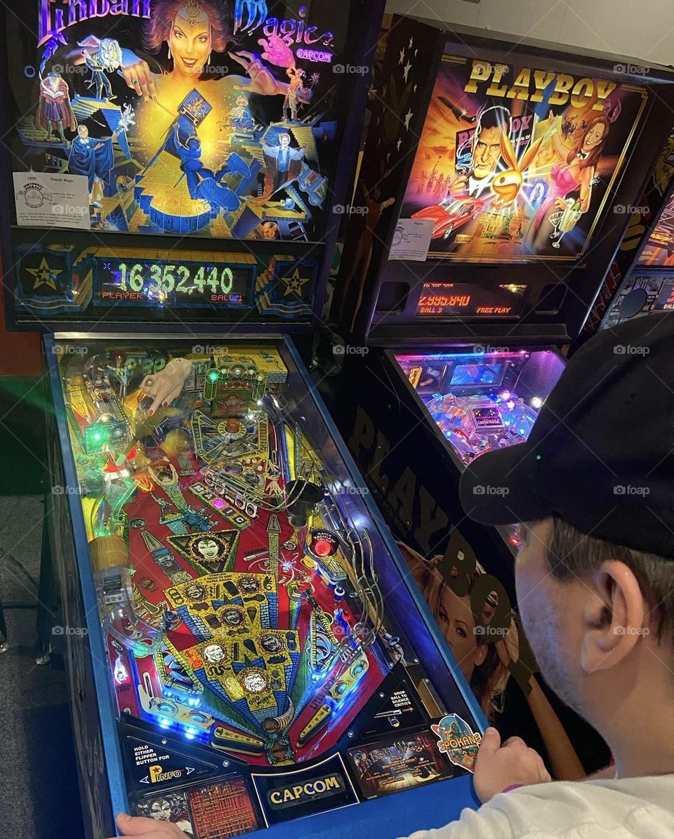 Playing pinball