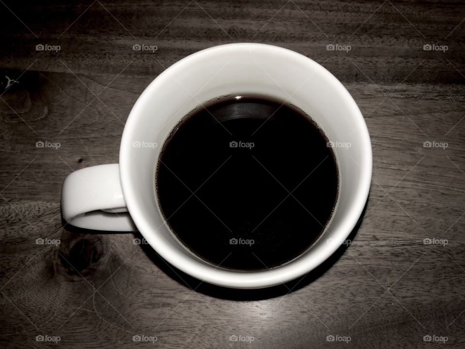 Coffee on the table.