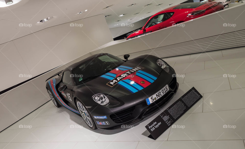 Porsche Museum in Stuttgart, Germany. State: Baden-Wurttemberg