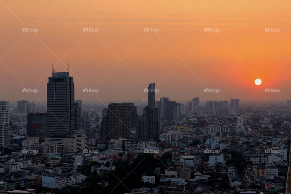 Bangkok. Sunset