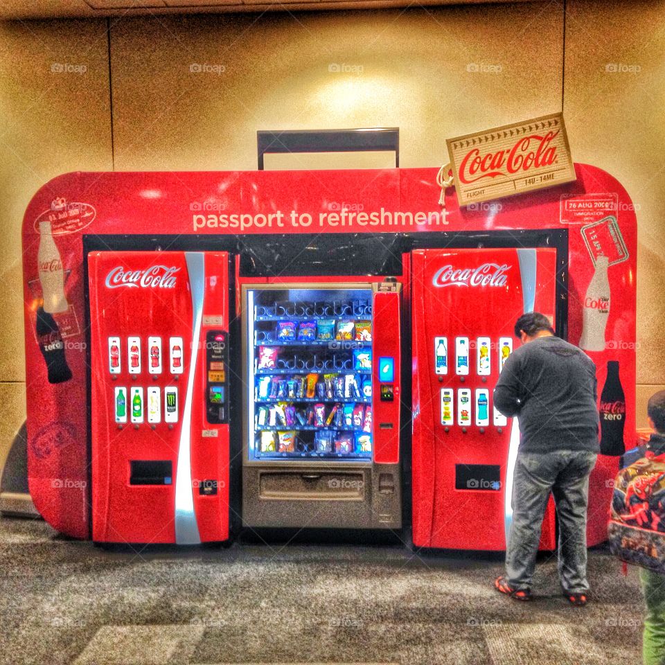 Big vending. Vending machine at Pearson airport 