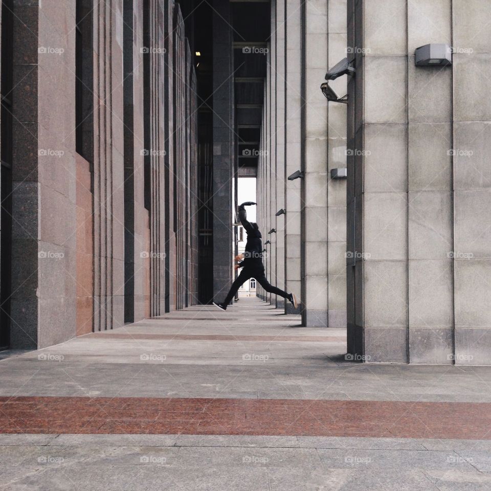 Jumping man
