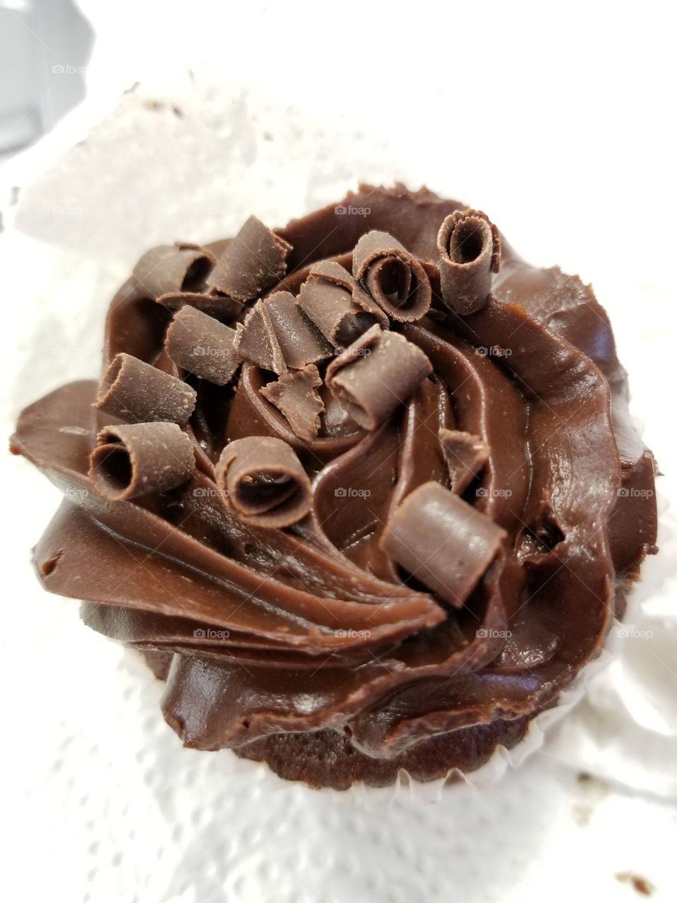 Fancy chocolate cupcake