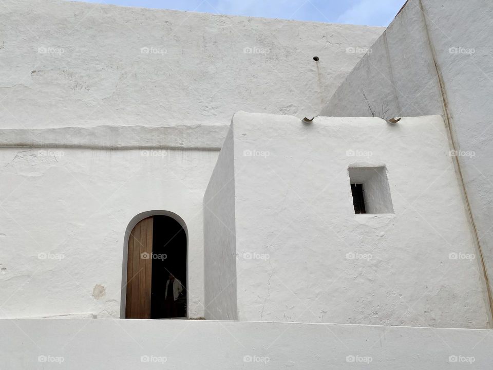 White church in Ibiza 