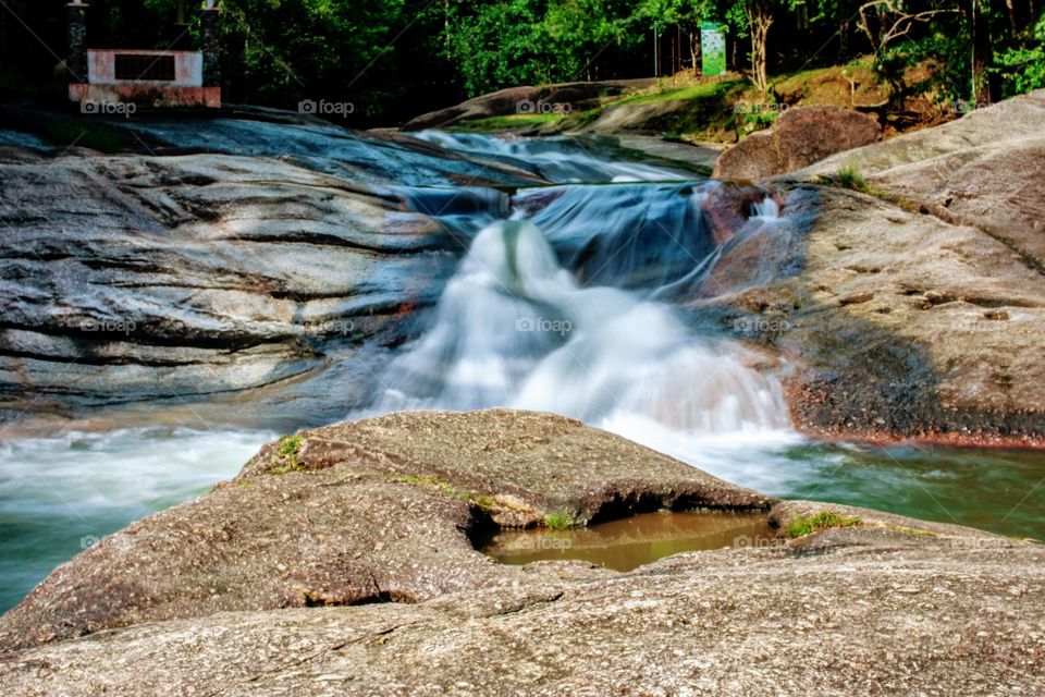 small stream in the mountain