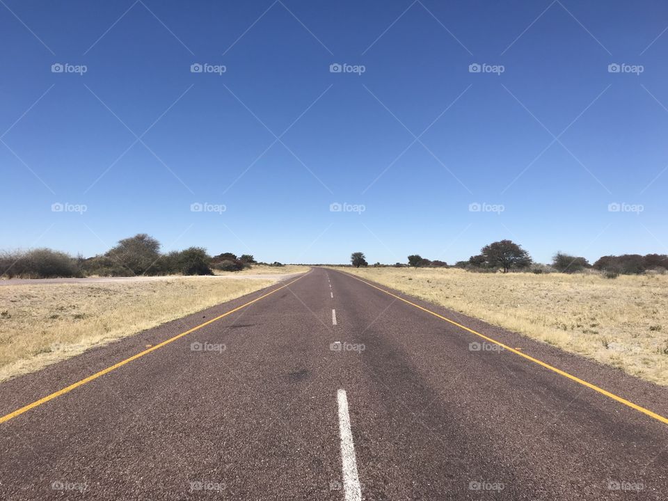 Road in Botswana 