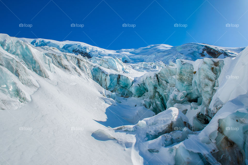 Scenic view of frosty landscape