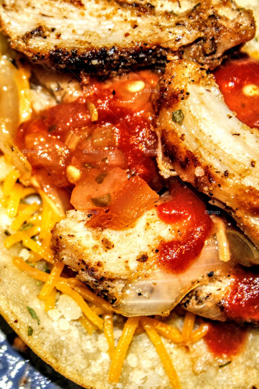 homemade chicken tacos