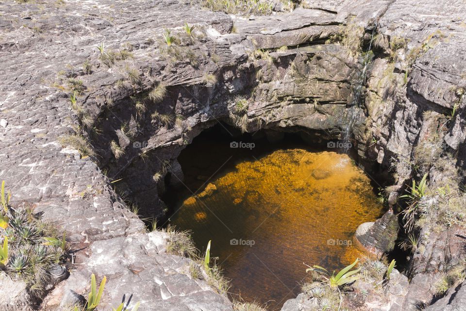 Well on Mount Roraima in Venezuela, Canaima National Park.