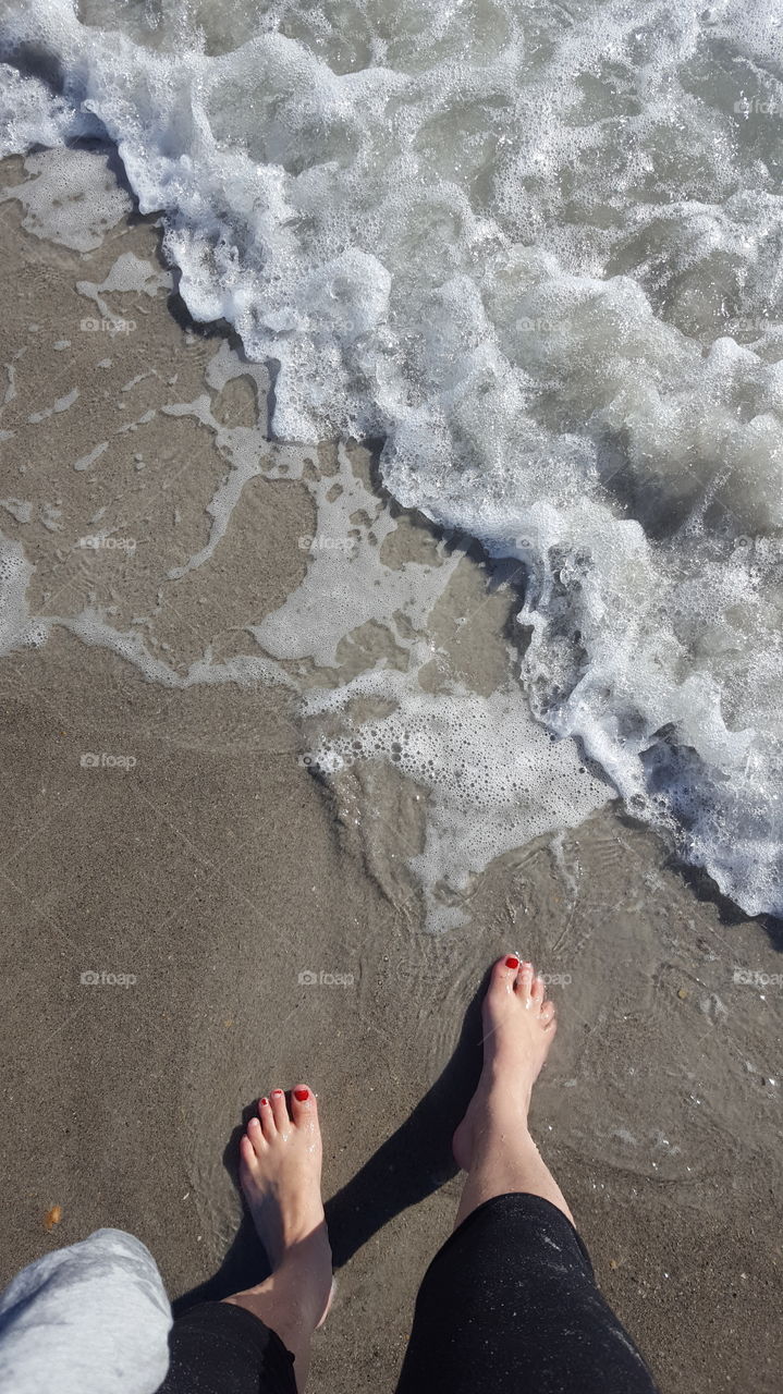 Beach sand waves