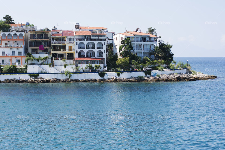 Skala Marion village. Skala Marion small village in western part of Thassos island in Greece