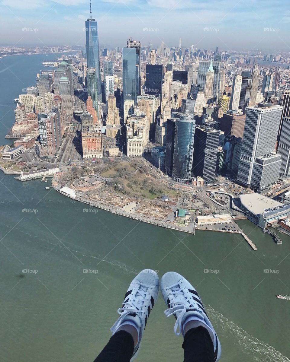 Hanging over Manhattan
