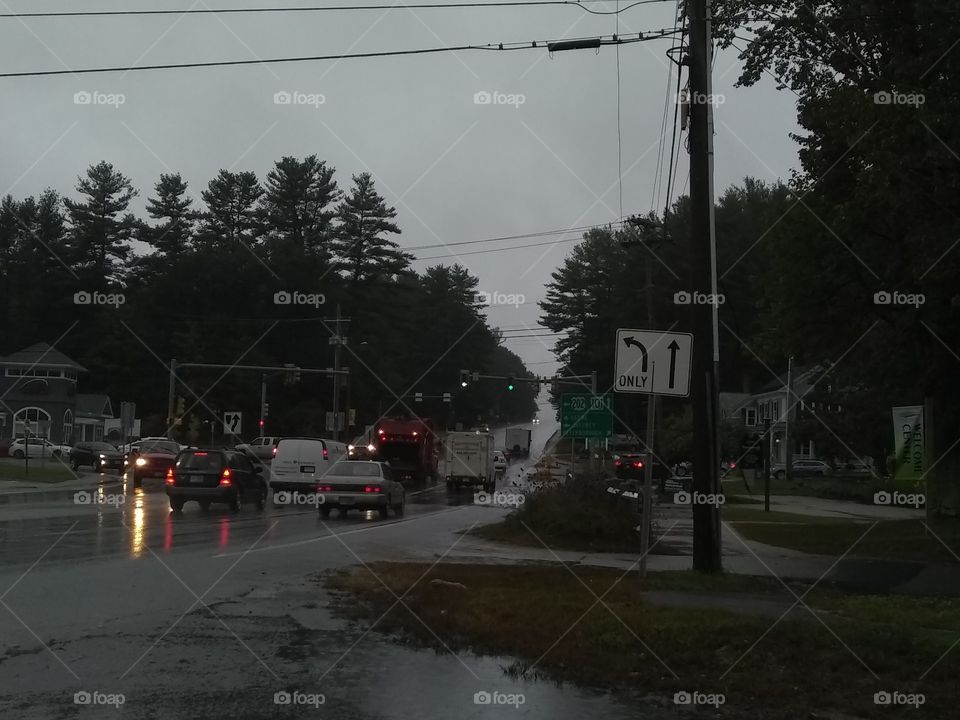 Rainy day New Hampshire