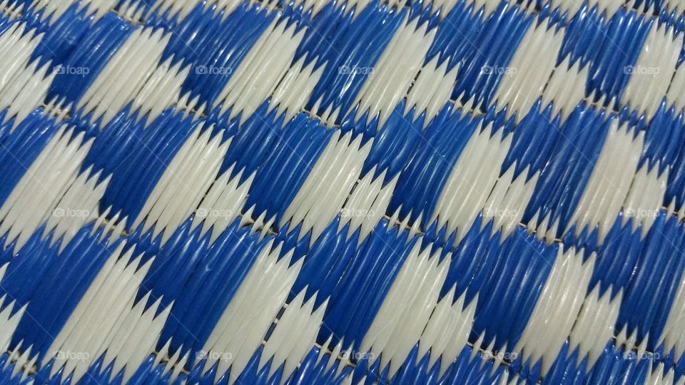 blue mat pattern