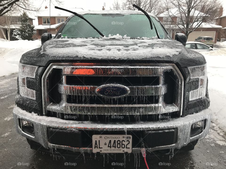 F150 Ford in Canadian Winter