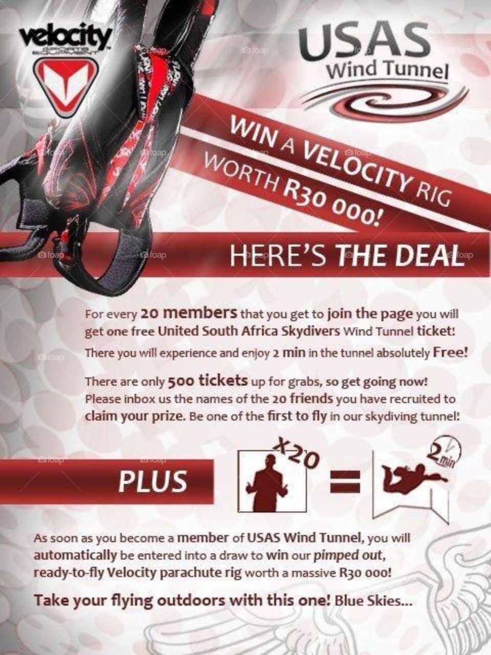 Skydive Competition Poster