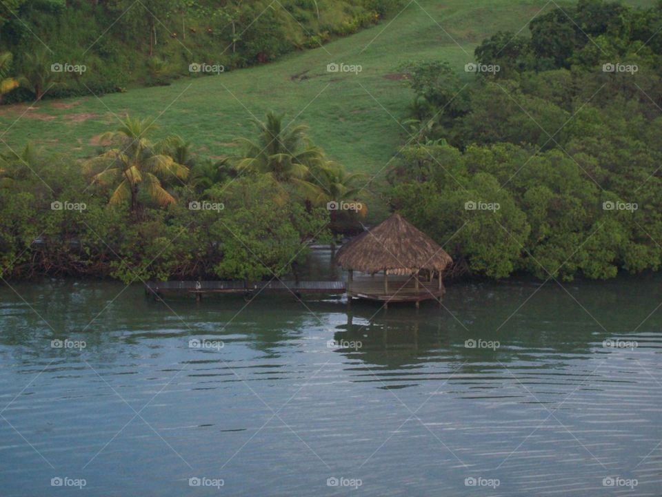 hut on the river, cozumel