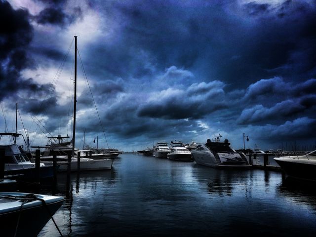 storm on the bay