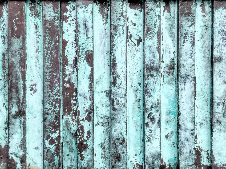 Full frame of weathered paint