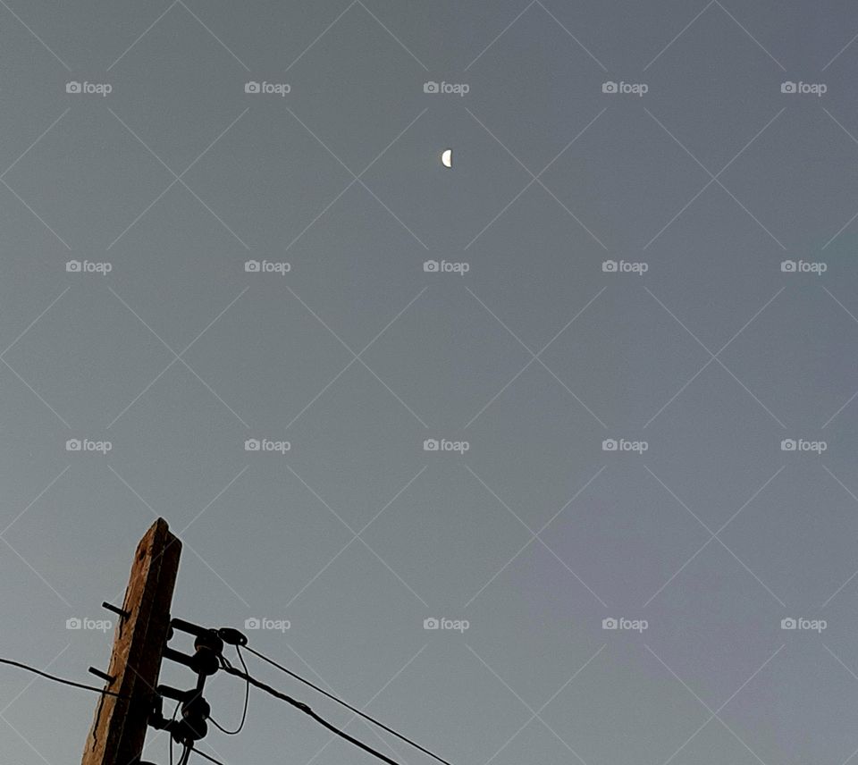 Meia lua.
