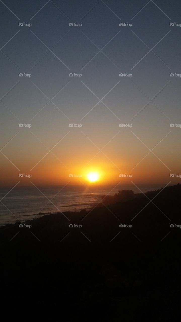 Sunset in a beach in the South of Ifni in Morocco....beautiful moments contemplating sunset
