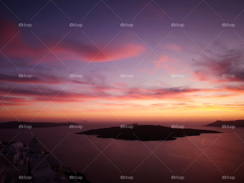 Sunset in Santorini
