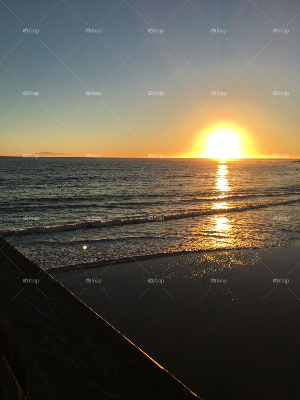 Sunset at Ventura Harbor Beach