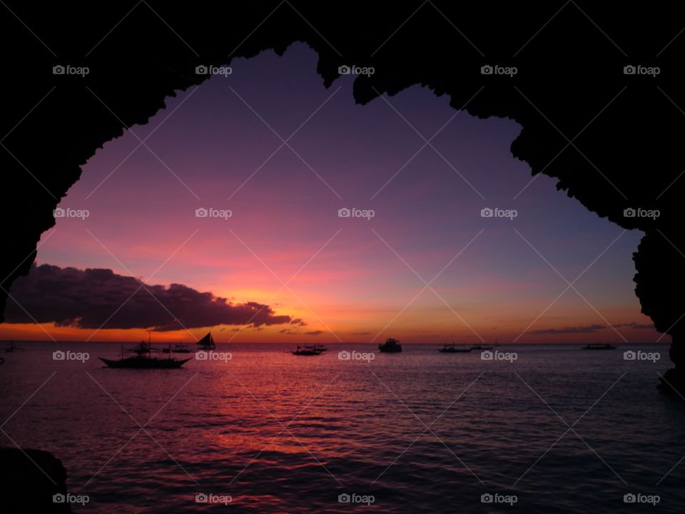 Sunset in Boracay, Philippines