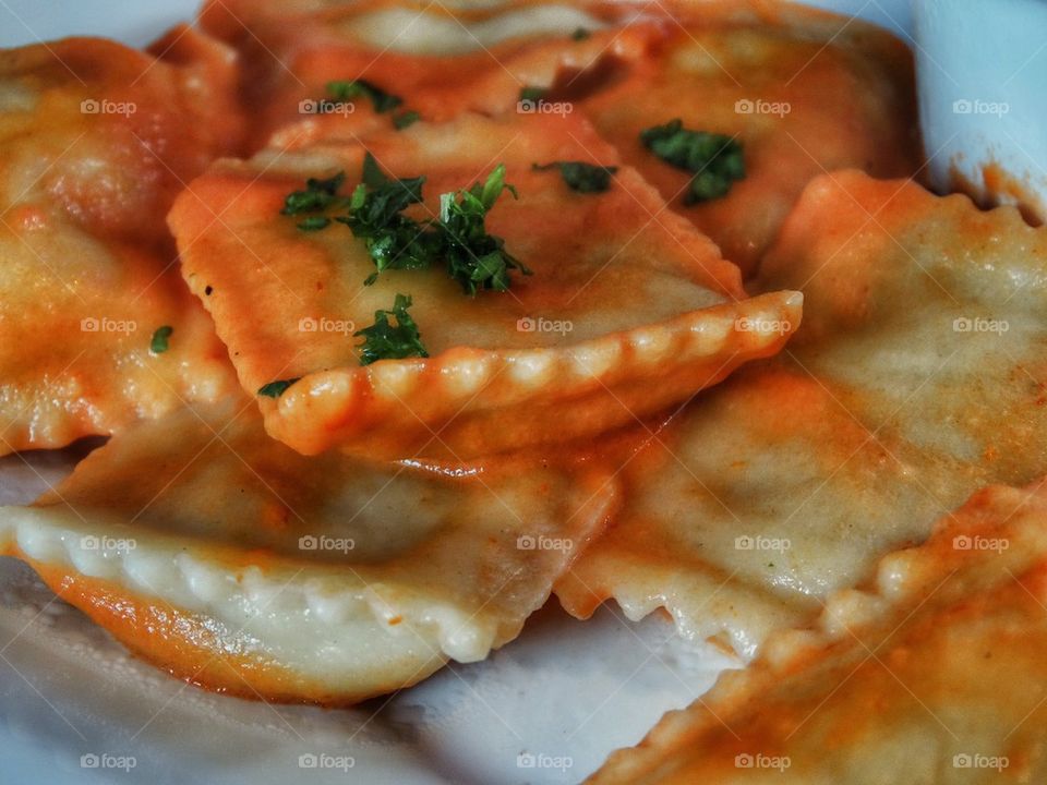 Ravioli In Tomato Sauce
