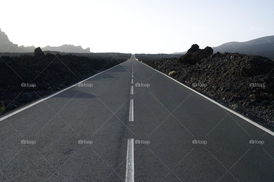 asphalted road in Tenerife