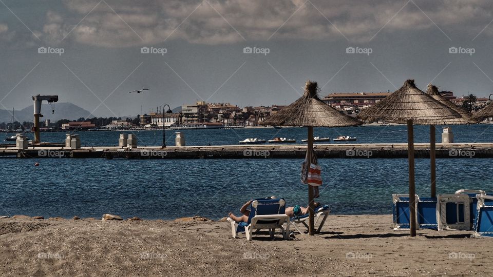 Paisaje verano, playa