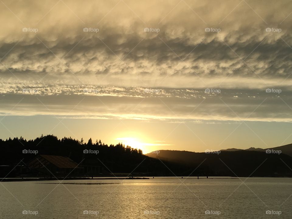 Sunset, Water, Dawn, Lake, Landscape