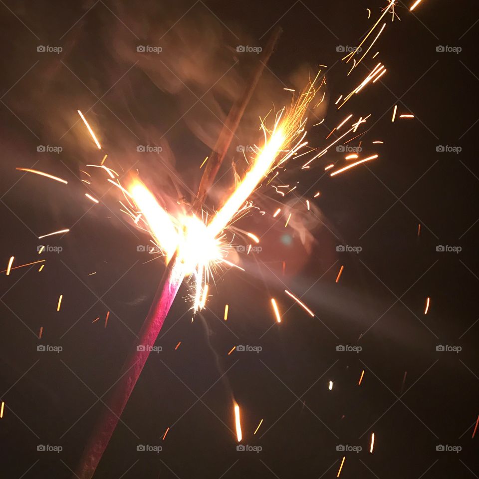 Sparklers on 4th of July