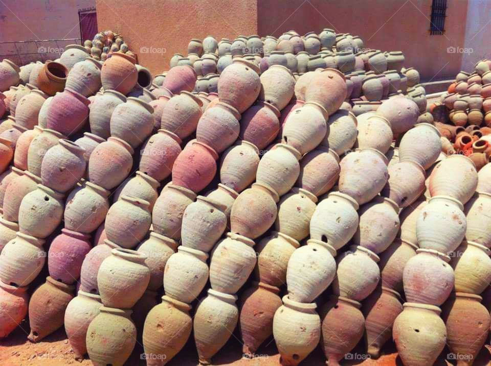 Traditional Clay Pots in Tunis, Tunisia