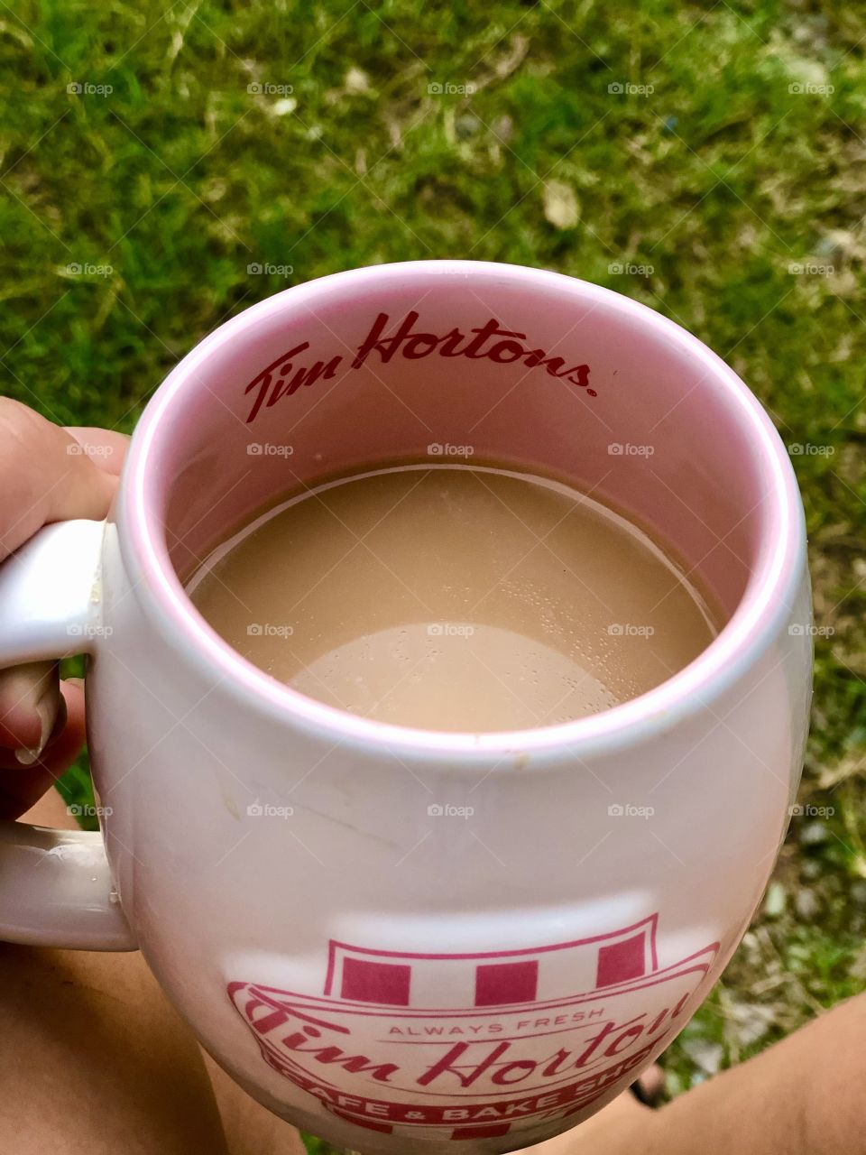 Enjoying every sip with my favorite mug ♥️