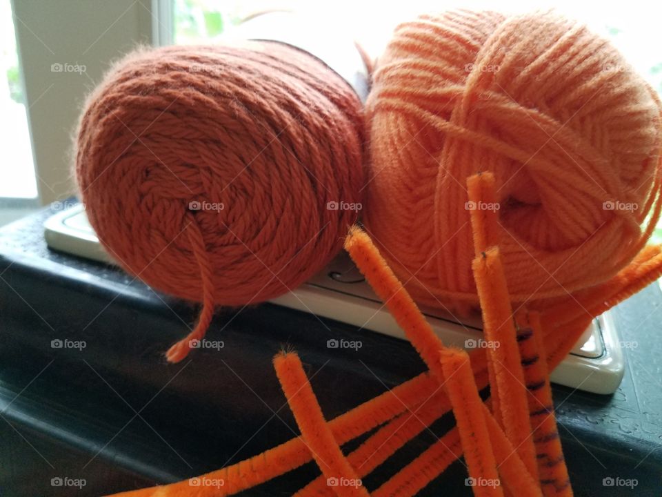 Crafting in Orange