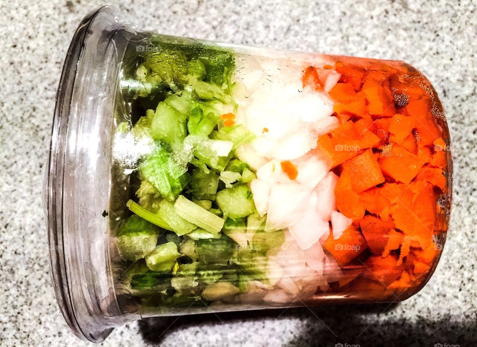 Vegetables in a container 