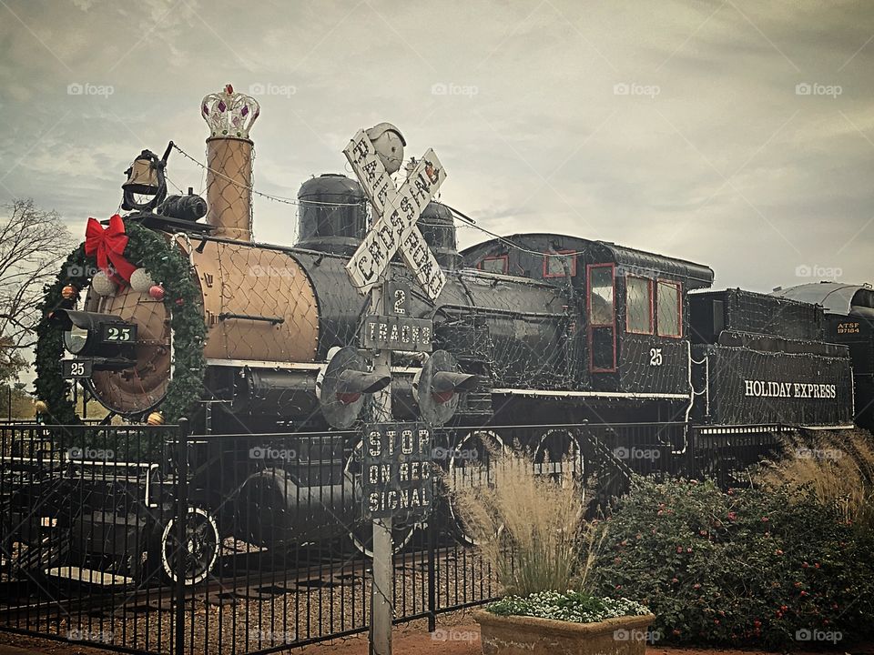 Christmas holiday train.