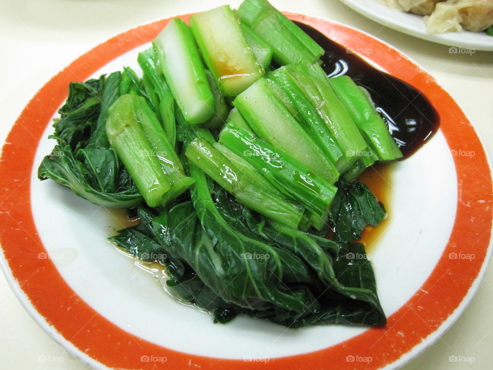 Kailaan with oyster sauce