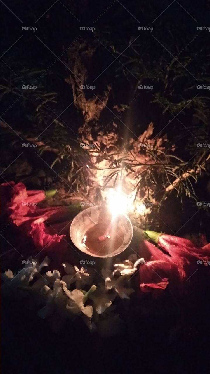 The God's invisible shadow of protection.