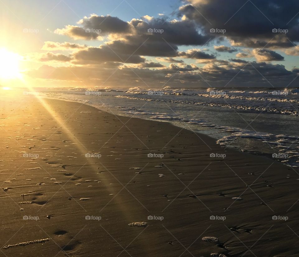 Footprints in the sand 