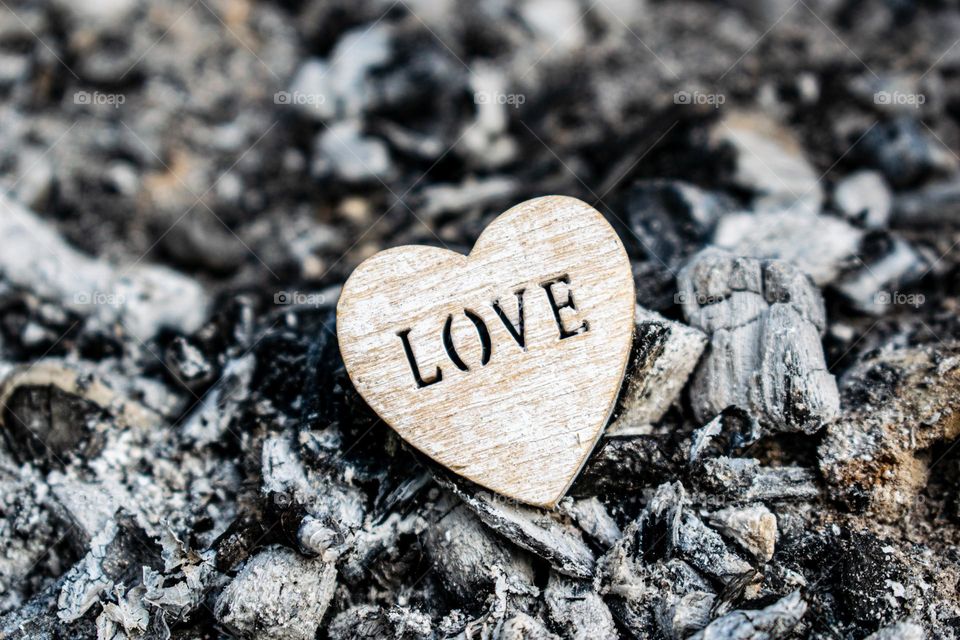 love on black and white