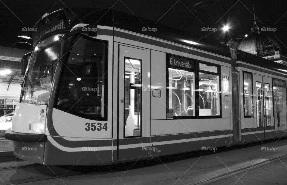 THE MELBOURNE CITY TRAM LINES MELBOURNE AUSTRALIA