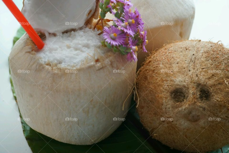 Fresh Fruit Smoothie - Coconut smoothie