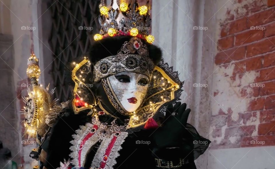 Carnevale di Venezia. Maschere in posa.