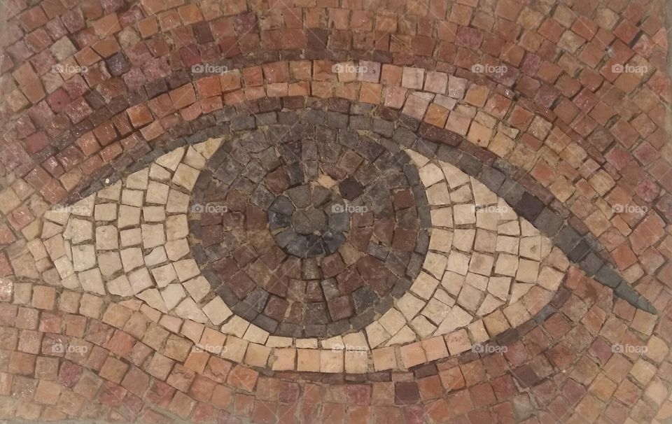 Center of an Eye Mosaic