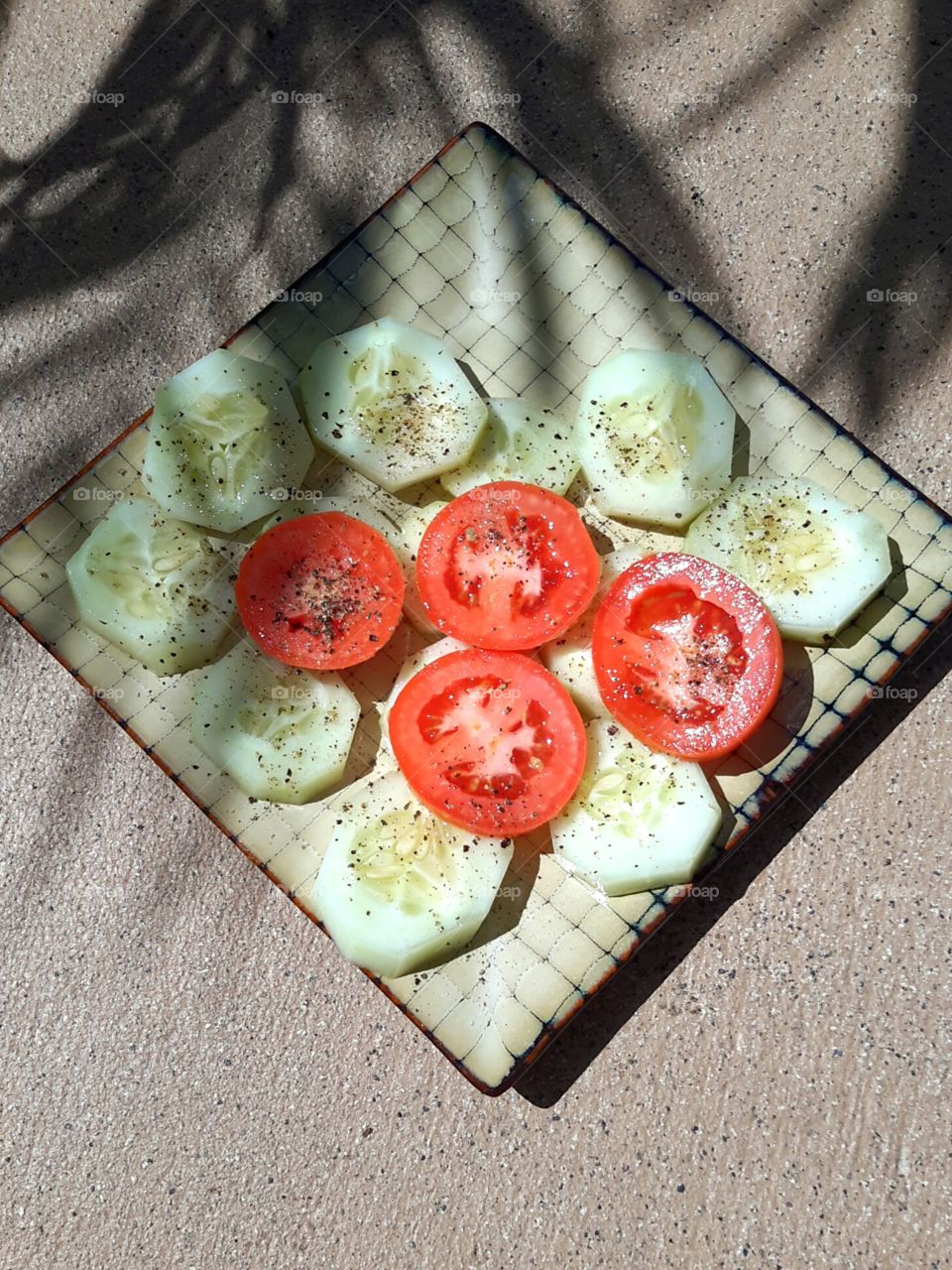cucumbers and tomatoes . cucumber and tomato salad